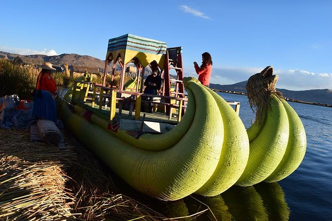 3h Boat Tour to Uros Island from Puno - Leaving Puno on a Covered Boat