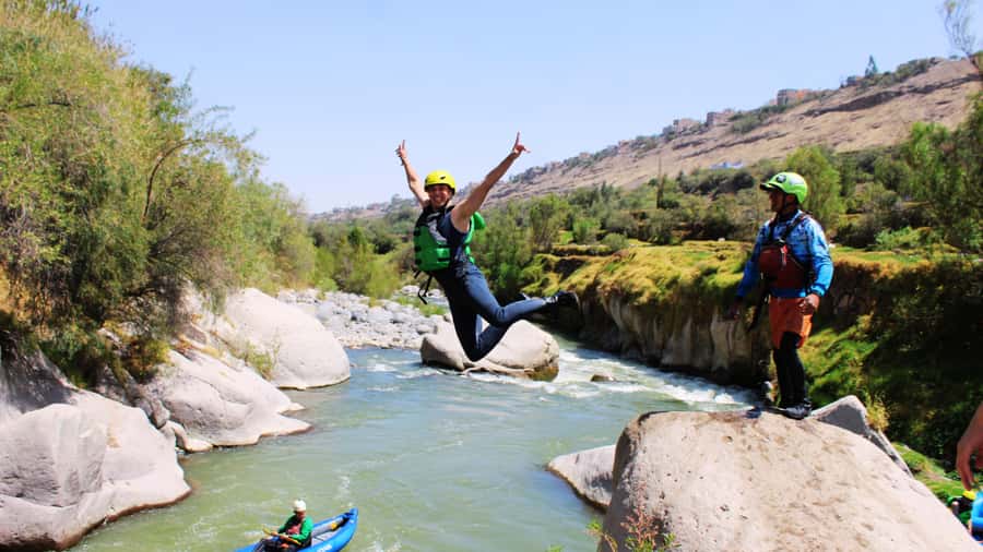 Arequipa: Chili River White Water Rafting + Pickup & Snack - Pickup, the van ride, and the first look at Chilina Valley