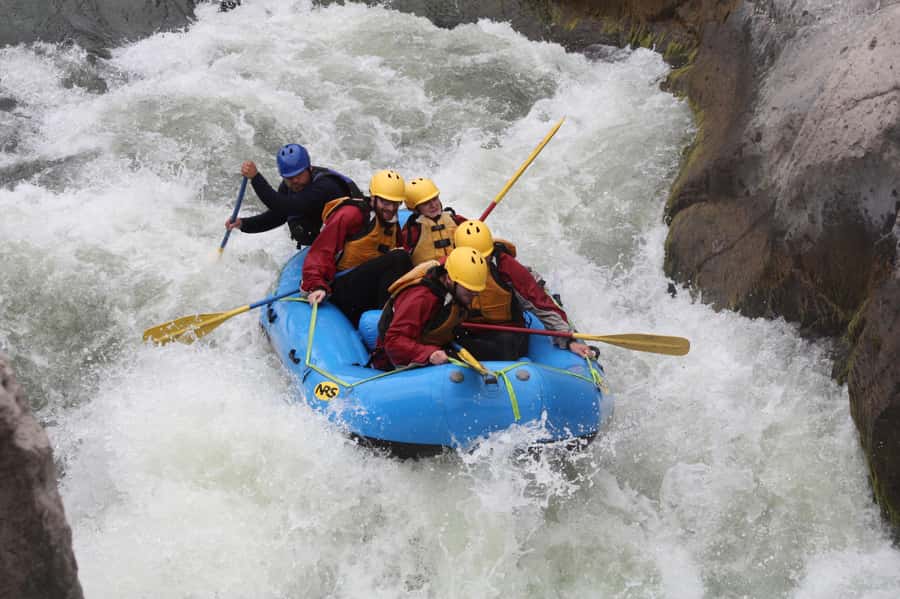 Arequipa: Chili River White Water Rafting with Hotel Pickup - Gearing up at the Gruta de la Virgen de Chapí de Charcani