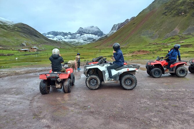ATV adventure to Rainbow Mountain unique landscapes - What the guide adds at Vinicunca