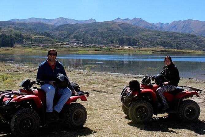 ATV (Cuatrimotos) Huaypo lake, salt mines and zipline half day tour - Pausing beside Huaypo and Piuray lakes