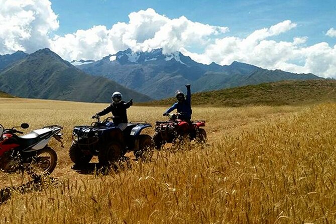 ATV (Cuatrimotos) Huaypo lake, salt mines and zipline half day tour - Four zipline cables above the Maras area