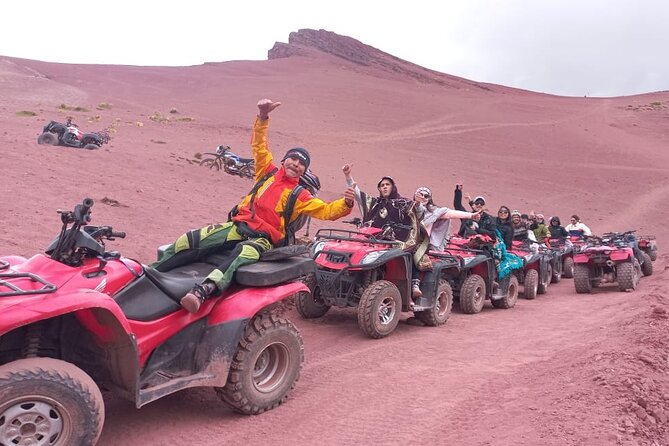 ATV's Rainbow Mountain and Red Valley Tour from Cusco - Learning to handle the ATV near Red Valley