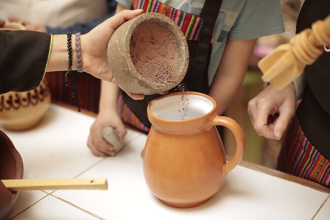 Bean-to-Bar Chocolate Workshop in ChocoMuseo Lima Miraflores - Roasting, cracking, and grinding the nibs