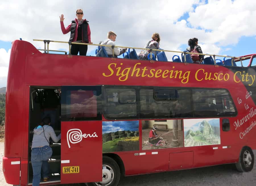 Cusco: open-top bus city tour - Starting near San Cristobal and Colcampata