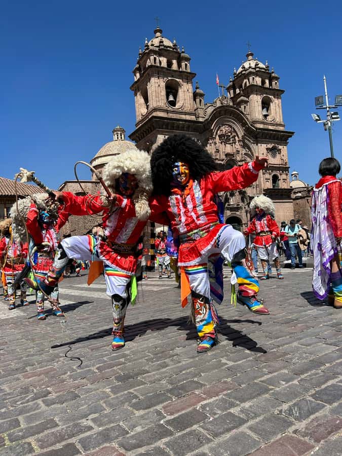 Cusco's historical tour and San Pedro Market bites - Plaza de Armas and the Spanish layer of Cusco
