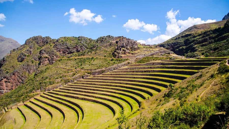Cusco: Sacred Valley + Maras and Moray - Chinchero: textiles, ruins, and a colonial church