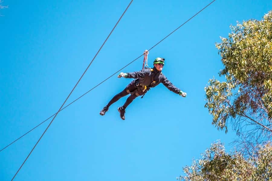 Cusco: Zipline in the Sacred Valley - Cable One: a gentle start for finding your balance