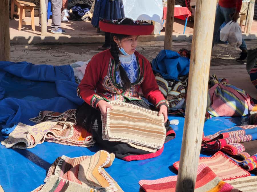 From Cusco: Chinchero, Moray, Maras and Ollantaytambo - Maras Salt Mines: a working Andean tradition