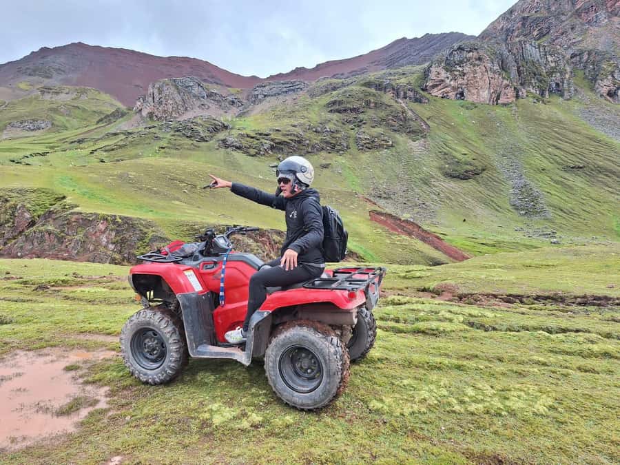 From cusco: Rainbow Mountain ATV Tour with meals - Safety briefing and a short ATV practice