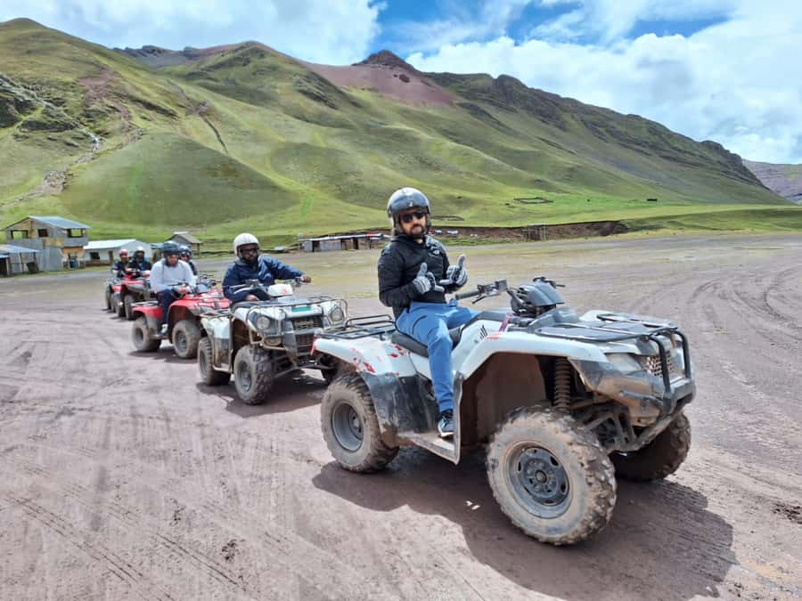 From cusco: Rainbow Mountain ATV Tour with meals - A 3:30 am departure from Cusco