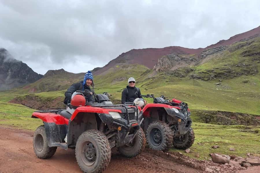From Cusco: Rainbow Mountain in ATV Quad Bikes + meals - The early Cusco pickup and the long road south