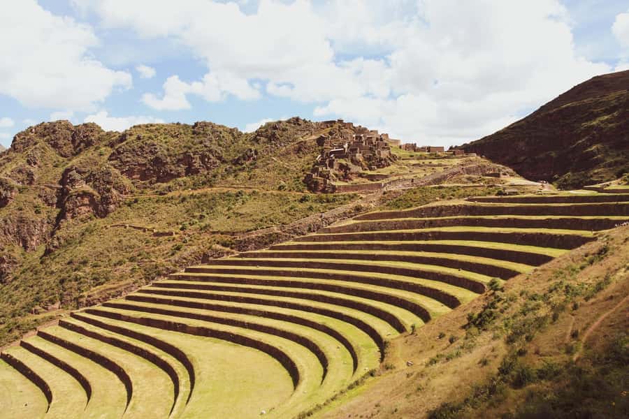 From Cusco: Sacred Valley ending in Ollantaytambo and Lunch - Pisac: terraces, ruins, and the first big views