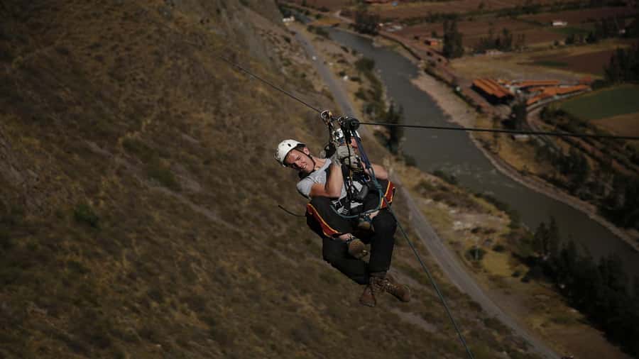 From Cusco: Via Ferrata & Zip Line with lunch - Flying down through the Sacred Valley