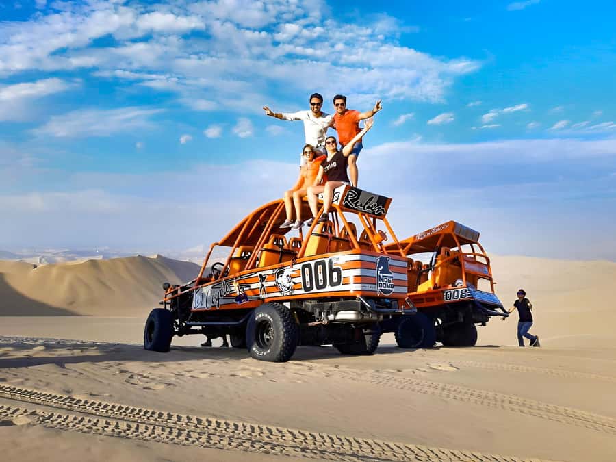 From Huacachina: Sandboarding and Dune Buggy Tour + Income - Small Dunes First, Then a Larger Sandboarding Run