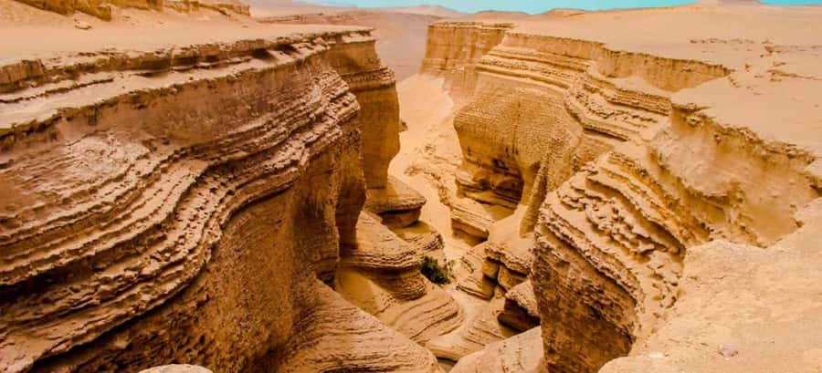 From Ica || Full Day Excursion to Los Perdidos Canyon || - Desert scenery on the road to the canyon