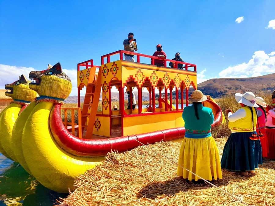 From Puno: Excursion to Uros and Taquile Islands + Income - Taquile Island and the meaning of its woven clothing