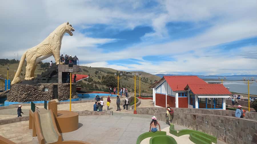 From Puno: Sillustani Tombs and Tourist View Point Puma - Reaching Sillustani beside Lake Umayo