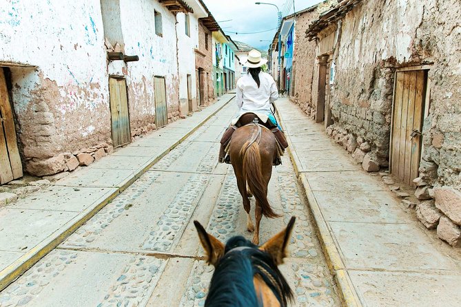 Full Day Horseback Riding Tour to Maras and Moray - Food, Transport, and Group Size
