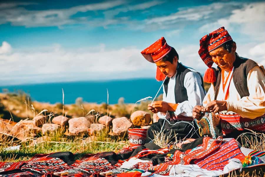 Full Day Tour to Titicaca Lake in Puno: Uros and Amantani - Amantani, food, textiles, and island traditions