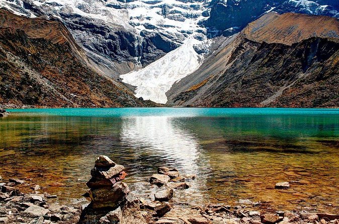 Laguna Humantay (Day Trip) - Reaching the turquoise water below Humantay Mountain