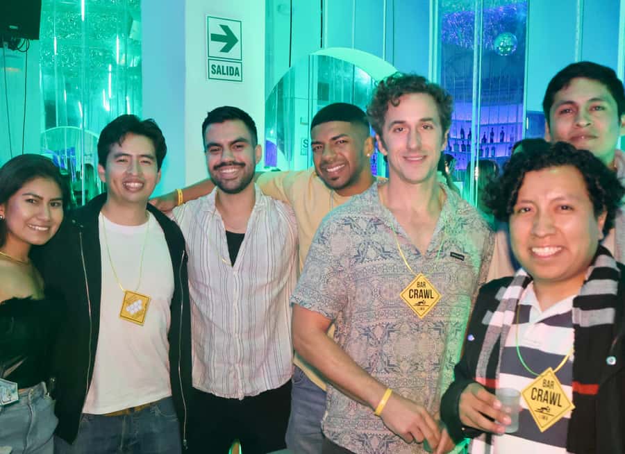 Lima: Barranco's Nightlife Tour with Bar Crawl & Free Shots - Finding the yellow umbrellas in Municipal Park