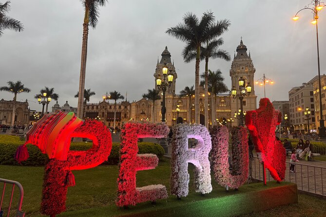 Lima by night including Catacombs & Water Show Tour - Walking through the historic center