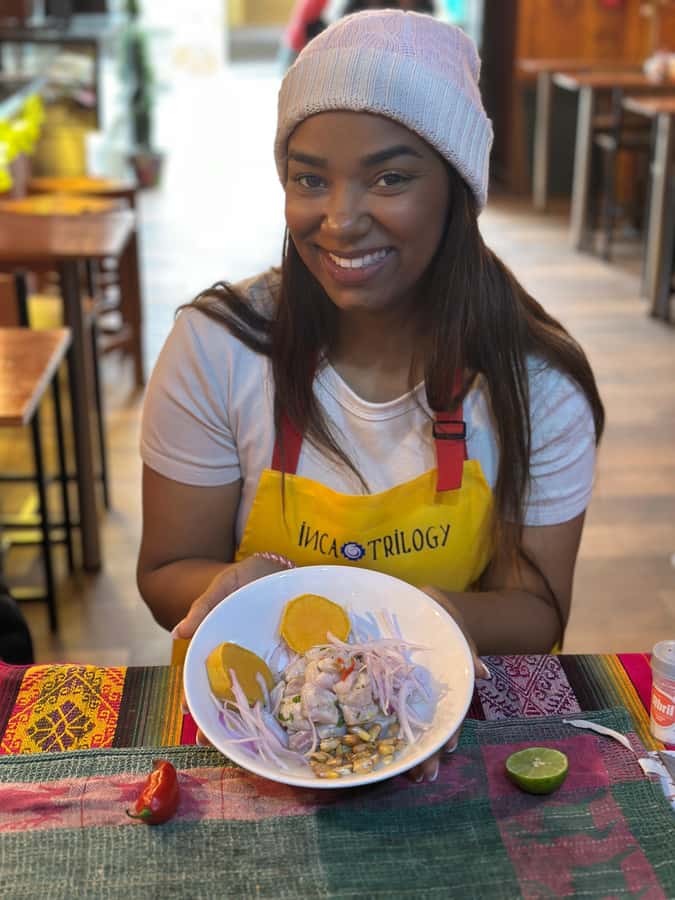 Lima: Cooking Workshop and Water Circuit Tour - Cooking ceviche in a Limeña kitchen