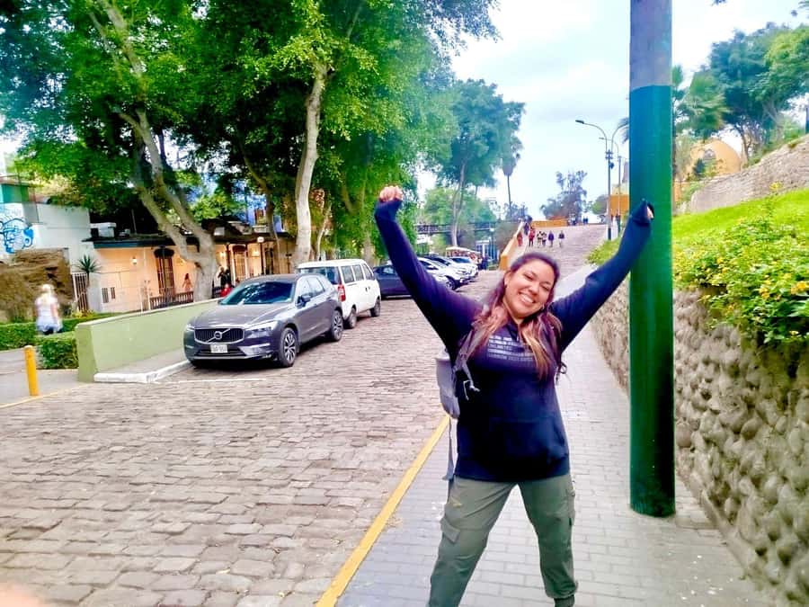Lima: Miraflores and Barranco Walking Tour with Beer - Crossing the crystal bridge into Barranco