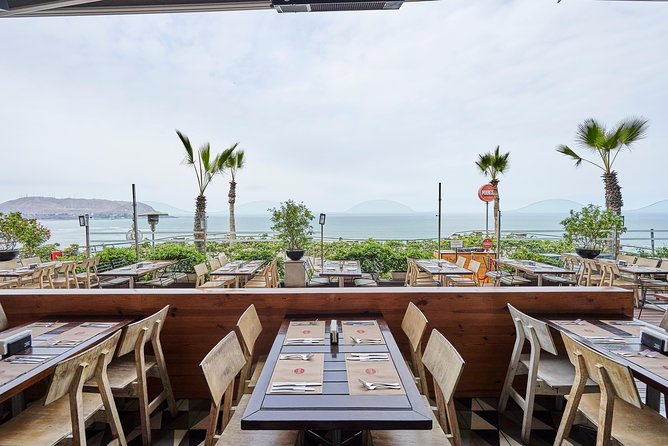 Lunch Menu at Mangos Larcomar restaurant - The Sea View Is Part of the Meal