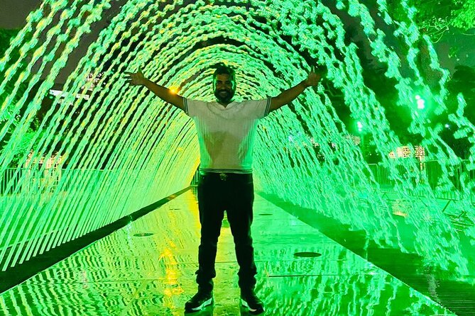 Magic Water & Laser Light Show Including Pickup And Drop-Off - Walking through the 13 fountains
