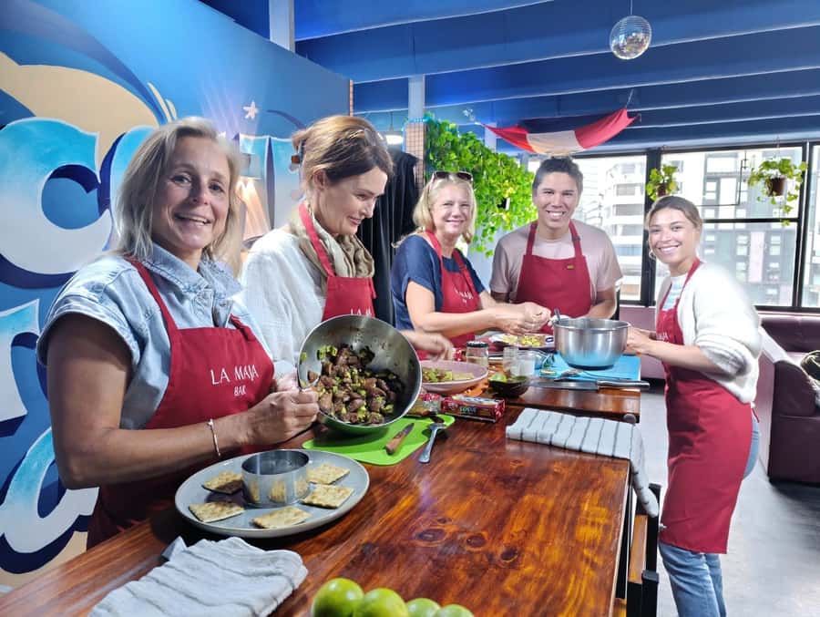 Miraflores: Amazing Peruvian Cooking Class Ceviche Seafood and Pisco Sour - Exotic fruits start the tasting