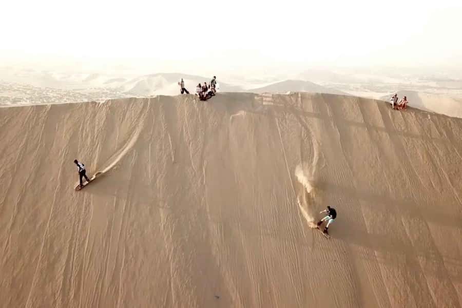 Nasca: Ocongalla Aqueduct Sandboarding in the Usaka desert - Cahuachi and the Nasca cultural center