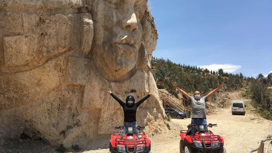 New attraction Morada de los dioses in ATVs - Returning to the city after the sculpture visit