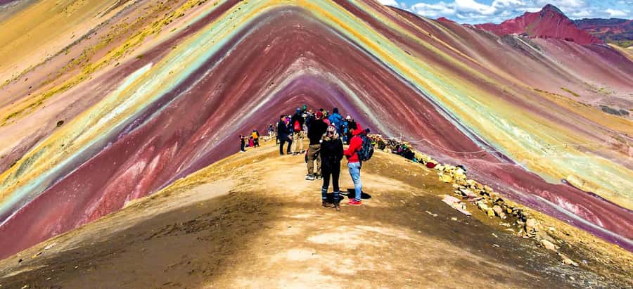 One day tour to Rainbow Mountain and Red Valley (optional) - The long view toward Ausangate