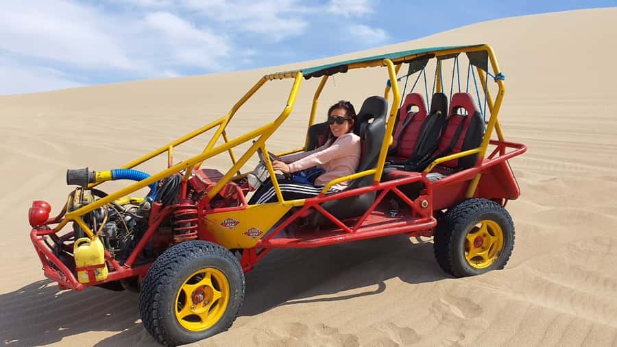 Paracas or Pisco: Private Huacachina Oasis Tour & Buggy Ride - Washing off before returning to Paracas