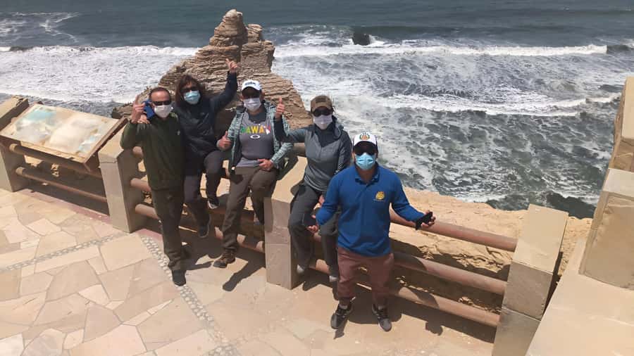 Paracas:Private Tours Paracas National Reserve all inclusive - The Catedral viewpoint and its broken coastal rock