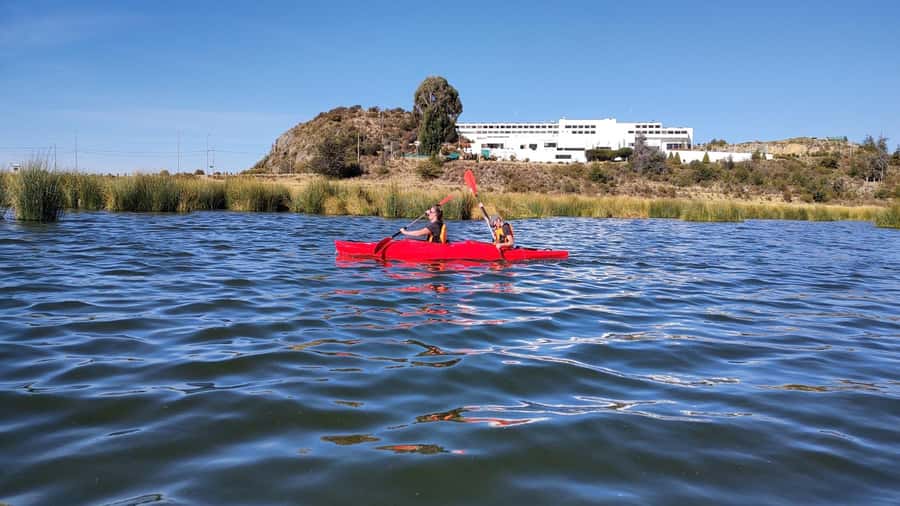 Puno: 2-day Uros Kayak Tour with Homestay at Amantani Island - From your Puno hotel to the open water