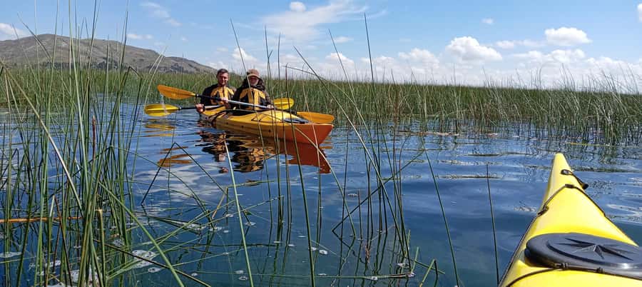 Puno: 2-day Uros Kayak Tour with Homestay at Amantani Island - Crossing to Amantani for a family welcome