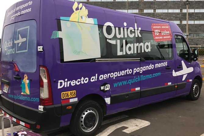 QuickLlama: Door-to-door transfer from Lima Airport to Miraflores - From Jorge Chávez Airport to Miraflores