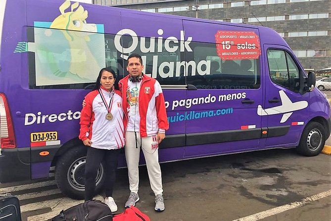 QuickLlama: Door-to-door transfer from Lima Airport to Miraflores - Waiting time, flight delays, and shared stops