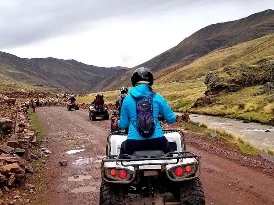 Rainbow Mountain on ATV - The 4:30 am pickup from Cusco