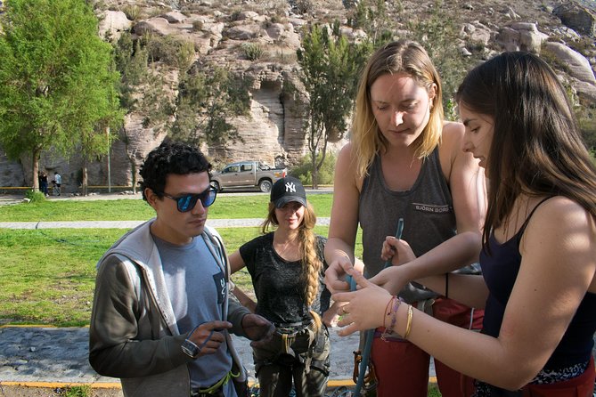 Rock climbing in Arequipa and the Andes of Peru - The safety briefing and first routes