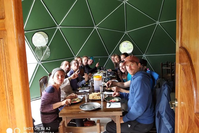 Salkantay Trek 5 days to Machu Picchu by Glamping Sky Lodge Dome - Day four: the Inca path, Llactapata, and Aguas Calientes
