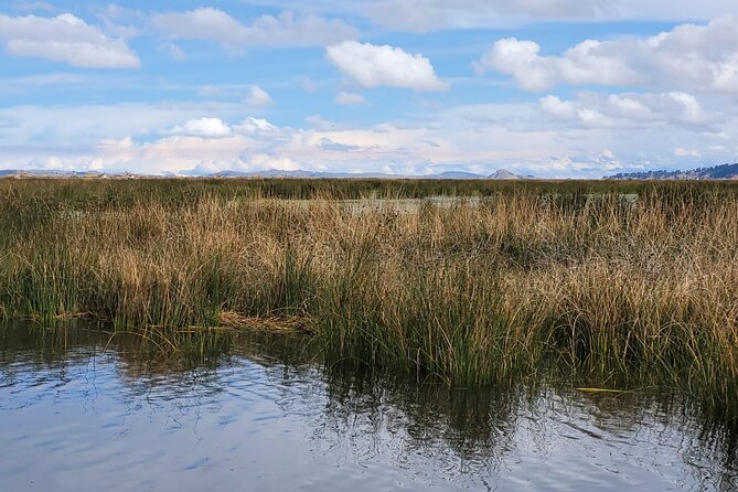 Tour to Uros and Taquile Islands in a Fast Boat - Arriving at the Uros floating islands
